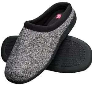 warm men's slippers for wide feet