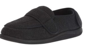 best black slippers for wide feet