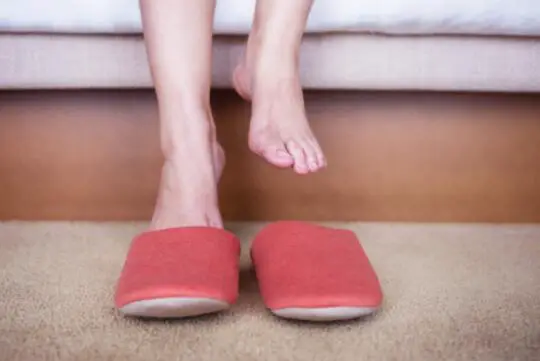 warm slippers for hot sweaty feet