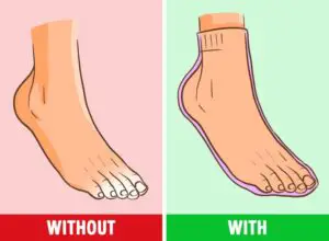 Maintain the feet dry