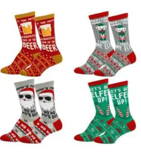 short cut christmas socks