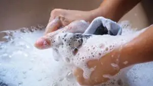 how to hand wash socks