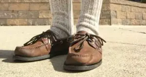 boat shoes with socks