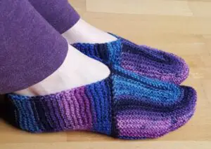 u turn knit slippers