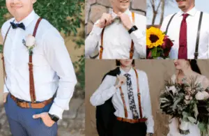 how to wear suspenders on wedding ceremony