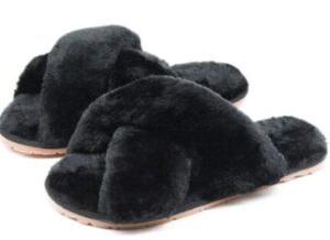 slide slippers with fur