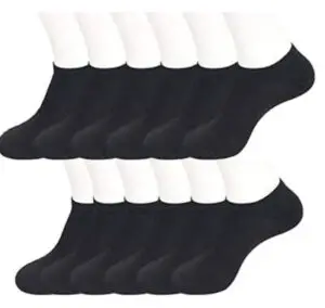 black ankle socks for walking for sweaty feet