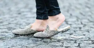 womens felt mule slippers