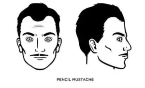 how to trim mustache with scissors
