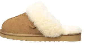 women slippers with sheepskin material