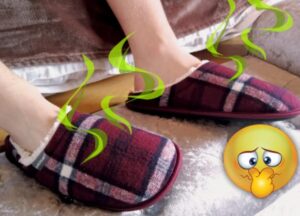 clean slippers from smell