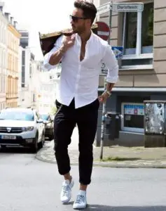 how to wear white shoes in style