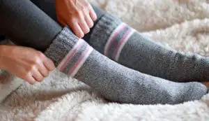wash fuzzy socks