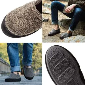 Men's Moc slippers for narrow feet