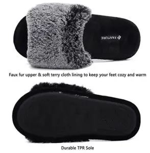fluffy slippers with arch support