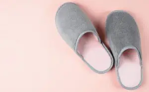 Pink house slippers for women